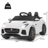 COSTWAY Jaguar Auto elettrica per bambini con storie e musica, clacson e fari, veicolo per bambini da 12 V con telecomando da 2,4 G, auto elettrica da 3 a 5 km/h, per bambini dai 3 anni in su (bianco) - immagine 7