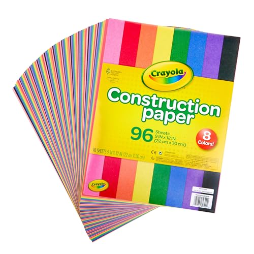 CRAYOLA Carta da Costruzione, 96 ct, Colori Assortiti, 4, 99-3000 - immagine 3