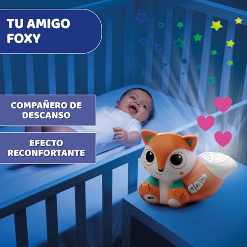 Chicco Proiettore Foxy La Volpe, Simpatico Proiettore Portatile con Melodie Rilassanti e Proiezioni Colorate, Luce Notturna Bambini, 0+ Mesi - immagine 10
