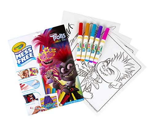 Crayola 75-7117 Color Wonder Trolls 2 World Tour Markers and Book, Multi - immagine 3