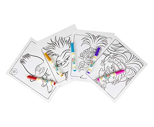 Crayola 75-7117 Color Wonder Trolls 2 World Tour Markers and Book, Multi - immagine 4