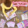 HappyKidsClub Regali per Ragazze dai 4 ai 12 Anni, Regali Unicorno per Ragazze Kit di Album per Ritagli Ragazze Giocattoli per Bambini Età 5-10 Regali per Ragazze Adolescenti Giocattoli Frozen Regali - immagine 5
