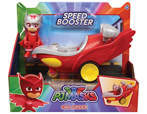 Just Play - PJ Masks Veicolo Speed Booster – Gufetta (Bandai 95232), colori assortiti - immagine 5