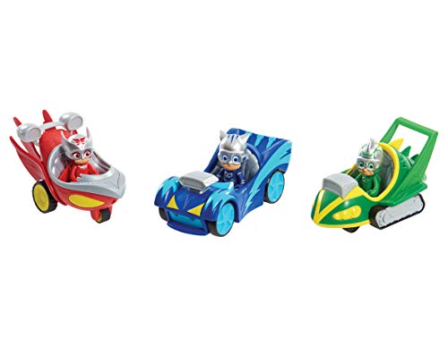 Just Play - PJ Masks Veicolo Speed Booster – Gufetta (Bandai 95232), colori assortiti - immagine 6