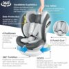 KIDIZ® Seggiolino auto per bambini Seggiolino auto per neonati Seggiolino auto per bambini Isofix Top Tether Girevole a 360° Gruppo 0/1/2/3 dalla nascita 0-36kg - immagine 4
