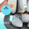 KIDIZ® Seggiolino auto per bambini Seggiolino auto per neonati Seggiolino auto per bambini Isofix Top Tether Girevole a 360° Gruppo 0/1/2/3 dalla nascita 0-36kg - immagine 5