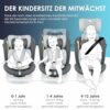 KIDIZ® Seggiolino auto per bambini Seggiolino auto per neonati Seggiolino auto per bambini Isofix Top Tether Girevole a 360° Gruppo 0/1/2/3 dalla nascita 0-36kg - immagine 7