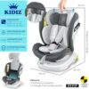 KIDIZ® Seggiolino auto per bambini Seggiolino auto per neonati Seggiolino auto per bambini Isofix Top Tether Girevole a 360° Gruppo 0/1/2/3 dalla nascita 0-36kg - immagine 8