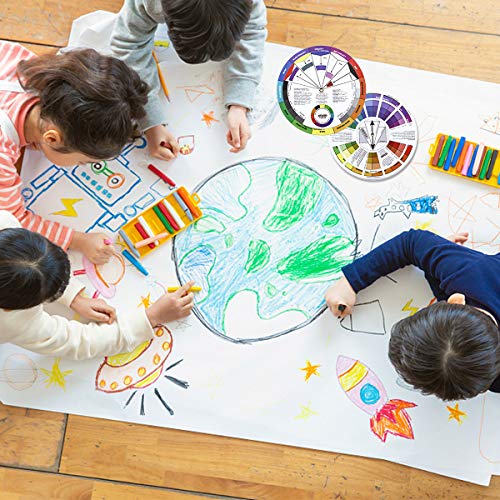 ONE+PLUS, 2 pezzi, colore Wheel, ruota di miscelazione dei colori, ruota dei colori, giradischi a cerchio di colore, per pittura, design e trucco (versione tedesca) - immagine 20
