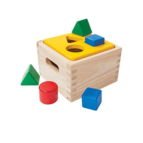 Plan Toys- Shape & SORT IT out, Colore Legno, 9430
