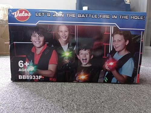 VATOS Pistole Laser Tag Ricaricabili: infrarossi da 0,9 MW Sicuro Bambini 4 Giocatori con Gilet Gioco Adolescenti Adulti Gruppo familiare attività all'aperto al Coperto Giocattolo Divertente età 8+ - immagine 20