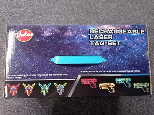 VATOS Pistole Laser Tag Ricaricabili: infrarossi da 0,9 MW Sicuro Bambini 4 Giocatori con Gilet Gioco Adolescenti Adulti Gruppo familiare attività all'aperto al Coperto Giocattolo Divertente età 8+ - immagine 22