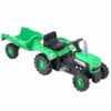Baroni Toys Trattore a Pedali Verde con Rimorchio Removibile, Volante direzionale e Clacson, Sicuro e Divertente, Bambini dai 2 ai 6 anni