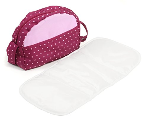 Bayer Chic 2000 Borsa fasciatoio per bambole, accessori per bambole, a pois, colore: Lilla