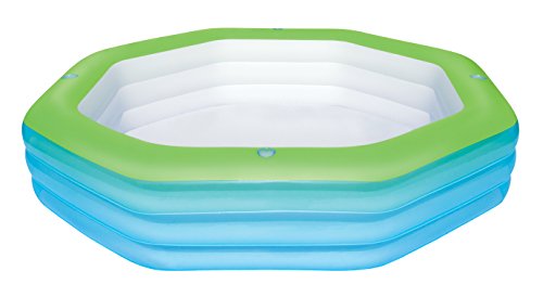Bestway 54119 Piscina gonfiabile Piscina ottagonale 1030L Blu, Verde piscina fuori terra