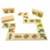 Dida Domino Dinosauri Animali del Passato 28 Tessere - Gioco Educativo in Legno per Bambini, Set Colorato e Didattico, Stile Montessori, Gioco da Tavolo Divertente - immagine 4