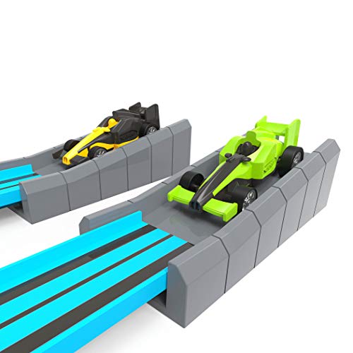 Driven by Battat Drag Race Track Play Set-Large La Pista di Corsa Turbo Dash – Set di 28 Pezzi con Circuito e 2 Macchine – Giocattolo per Bambini di 3 Anni in su, Colore Blu, WH1116C1Z - immagine 10