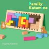 EACHHAHA Puzzle in legno 3D, colori vivaci, adatto per allenare il pensiero logico e le abilità pratiche, adatto come regalo di compleanno per bambini - immagine 3