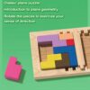 EACHHAHA Puzzle in legno 3D, colori vivaci, adatto per allenare il pensiero logico e le abilità pratiche, adatto come regalo di compleanno per bambini - immagine 5