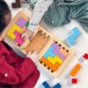 EACHHAHA Puzzle in legno 3D, colori vivaci, adatto per allenare il pensiero logico e le abilità pratiche, adatto come regalo di compleanno per bambini - immagine 8