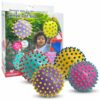 Edushape Le Originali Palle Sensoriali Color Dots - Set di 4 da 10 cm