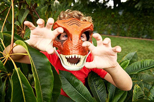 Jurassic World Dinosaur Mask with Opening Jaw, Texture and Color, Velociraptor - immagine 3