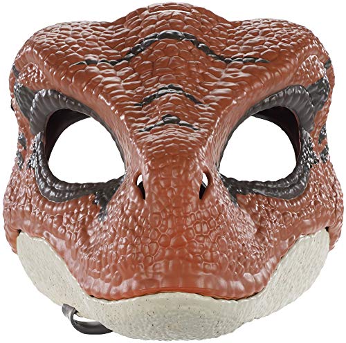 Jurassic World Dinosaur Mask with Opening Jaw, Texture and Color, Velociraptor