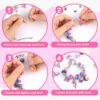 Kit per Braccialetti Bambina, Regalo Bambina 5 6 7 8 9 10 Anni, Kit Giochi Crea Braccialetti Fai Da Te, Kit per Creare Braccialetti con Ciondoli per Natale, Compleanno - immagine 9