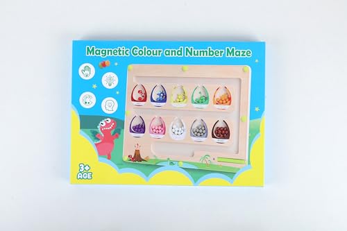 Labirinto Magnetico di Colori e Numeri Giochi Montessori Bambini 3 4 5 6 Anni Gioco di Abbinamento Selezione dei Colori Giocattoli Magnetico Labirinto Giochi Educativi Montessori Regalo per Bambini - immagine 40