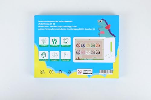 Labirinto Magnetico di Colori e Numeri Giochi Montessori Bambini 3 4 5 6 Anni Gioco di Abbinamento Selezione dei Colori Giocattoli Magnetico Labirinto Giochi Educativi Montessori Regalo per Bambini - immagine 42