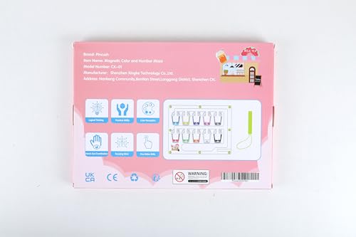 Labirinto Magnetico di Colori e Numeri Giochi Montessori Bambini 3 4 5 6 Anni Gioco di Abbinamento Selezione dei Colori Giocattoli Magnetico Labirinto Giochi Educativi Montessori Regalo per Bambini - immagine 17