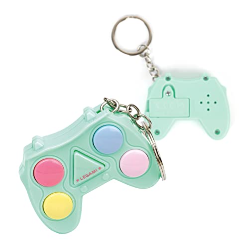Legami- Gioco di Memoria Luminoso e sonoro, Sequenza di Colori da memorizzare e ripetere, con Anello Portachiave, Batterie Incluse, 15 Livelli, 4,5x1,5 cm, Verde, MMK0001 - immagine 4
