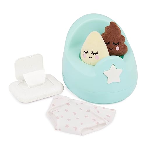 LullaBaby Training Accessory with 2 Sounds – 14-inch Accessories – Plushies, Diaper, And Pretend Wipes – Imaginative Play – Toys for Kids Ages 2 & Up – Baby Doll Potty Set, Multicolore, LBY7637Z - immagine 6