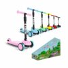 Monopattino bambino 2 anni a 6 anni - Monopattino bambina altezza regolabile con ruote luci LED - Monopattino 3 ruote Scooter bambino - Monopattino per bambini per bambini e ragazze - immagine 3