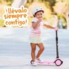 Monopattino bambino 2 anni a 6 anni - Monopattino bambina altezza regolabile con ruote luci LED - Monopattino 3 ruote Scooter bambino - Monopattino per bambini per bambini e ragazze - immagine 7