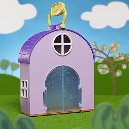 Peppa Pig Peppa's Club Peppas Gelateria giocattolo prescolare, contiene 1 personaggio, 4 accessori, maniglia per il trasporto, dai 3 anni in su, Multi Color, F4387 - immagine 5