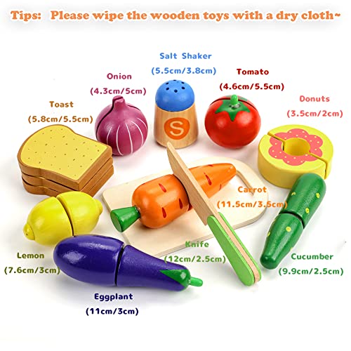 Sundaymot Giocattoli da Cucina per Bambini, Accessori Cucina Bambini con Acciaio Inossidabile Pentole Set, Grembiule e Cappello, Taglio Cibo Verdura Chef Gioco di Ruolo Set per Ragazze e Ragazzi - immagine 5