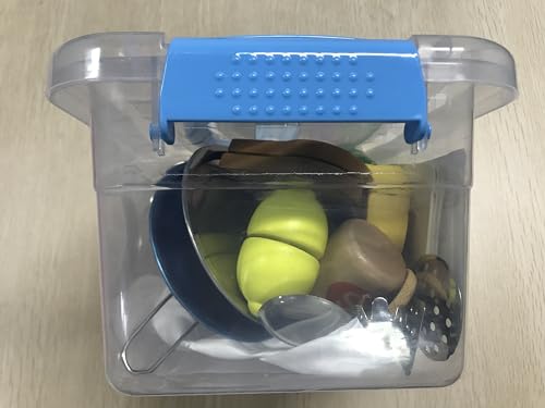 Sundaymot Giocattoli da Cucina per Bambini, Accessori Cucina Bambini con Acciaio Inossidabile Pentole Set, Grembiule e Cappello, Taglio Cibo Verdura Chef Gioco di Ruolo Set per Ragazze e Ragazzi - immagine 11