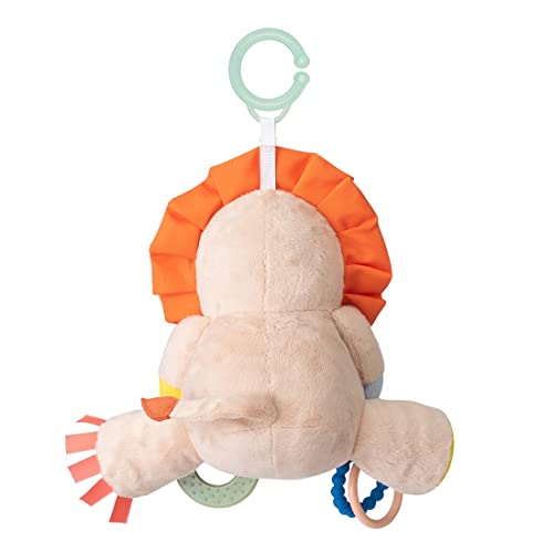 Taf Toys Harry The Lion Activity Toy. Cuddly Plush Sensory Stuffed Toy. Fits to Cots, Pram, Pushchair And Car Seat with Rattle And Baby-Safe Mirror, Multicolor, 12805 - immagine 7