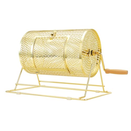 VEVOR Tamburo per gioco lotteria capienza 3500 biglietti o 100 palline, serbatoio rotante piattaforma girevole della lotteria, scatola per biglietti per giochi della lotteria colore dorato - immagine 10