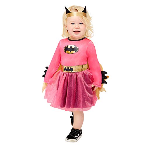 amscan 9909327 - Costume da Batgirl rosa per Halloween, età 2-3 anni