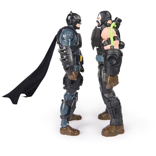 dc comics, Set Battaglia Batman Adventures, Set di Action Figure con Bane e Batman, 14 Accessori Armatura, Giocattoli dei Supereroi da 30 cm per Bambini e Bambine - immagine 9