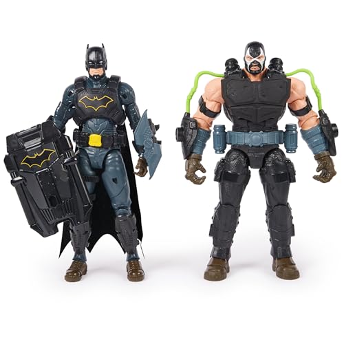 dc comics, Set Battaglia Batman Adventures, Set di Action Figure con Bane e Batman, 14 Accessori Armatura, Giocattoli dei Supereroi da 30 cm per Bambini e Bambine