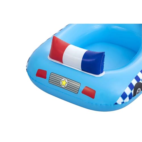 Bestway Bestway-34153 Barchetta Auto della Polizia con Altoparlante Incorporato 97 cm x 74 cm, Multicolore, L, 34153 - immagine 7