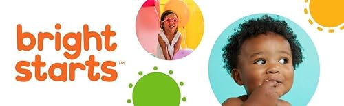 Bright Starts, Oball Classic, Palla Morbido e Flessibile Facile da Maneggiare, Giocattolo di Attività Sensoriale per Bambini di tutte le età, Multicolore - immagine 6