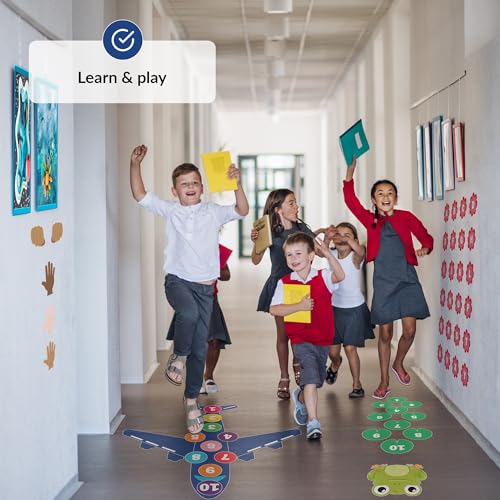 Decalcomanie Per Percorsi Sensoriali Per Pavimento E Parete | 173 Sticker Educativi E Interattivi Per Bambini | Percorsi Sensoriali | Decalcomanie Per Percorsi Sensoriali | Percorsi Sensoriali Parete - immagine 3