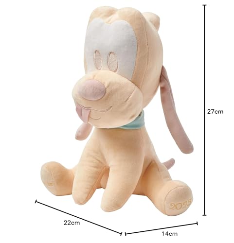 Disney Store peluche ufficiale piccolo My First Pluto 2023, 27 cm, adorabile peluche del fedele amico di Topolino con dettagli ricamati sul viso e collare - Per bimbi dai 0 anni in su - immagine 8