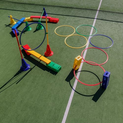 Italveneta Didattica Psicomotorio Modello B attività motorio, psicomotricità, Kit per Lo Sviluppo del Bambino, Colore Misti: Rosso, Giallo, Verde, Blu, Standard, 1 - immagine 9