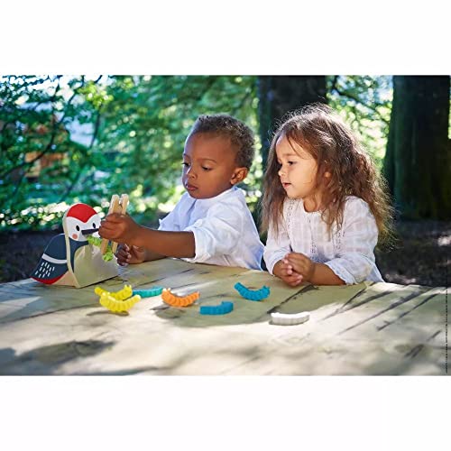 Janod Picchio e Bruchi-Giocattolo Multisensoriale Prima Infanzia-Riconoscere i Colori-Collaborazione con Il WWF-dai 24 Mesi, J08641, Multicolore, Small - immagine 3