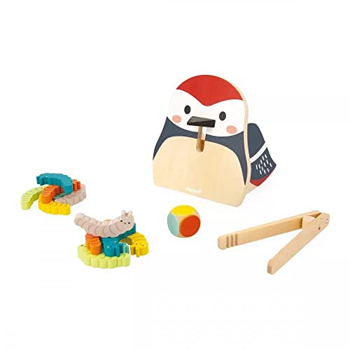 Janod Picchio e Bruchi-Giocattolo Multisensoriale Prima Infanzia-Riconoscere i Colori-Collaborazione con Il WWF-dai 24 Mesi, J08641, Multicolore, Small - immagine 6